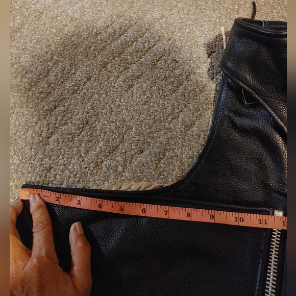 Xpert leather motorcycle chaps size medium NWT - Picture 9 of 11